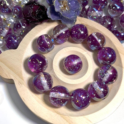 16mm UVレジンビーズ ドイツ環境配慮素材 オーロララメ DIY アクセサリーパーツ