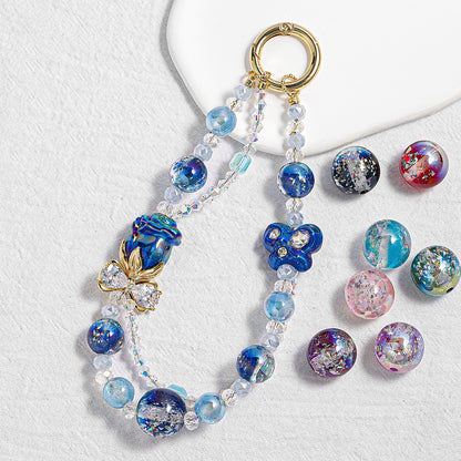 16mm UV 変色 & 蓄光レジンビーズ ドイツ環境配慮素材 オーロララメ DIY アクセサリーパーツ